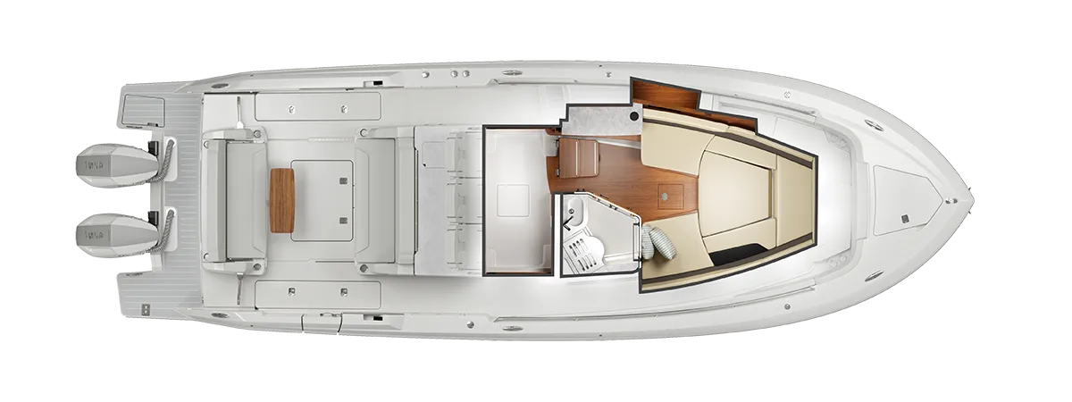Tiara Yachts 35 LS Interior Cabin Planview