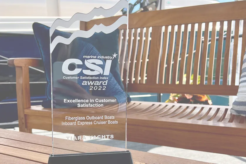Tiara Yachts Earns Marine Industry CSI Award For 15th Consecutive Year