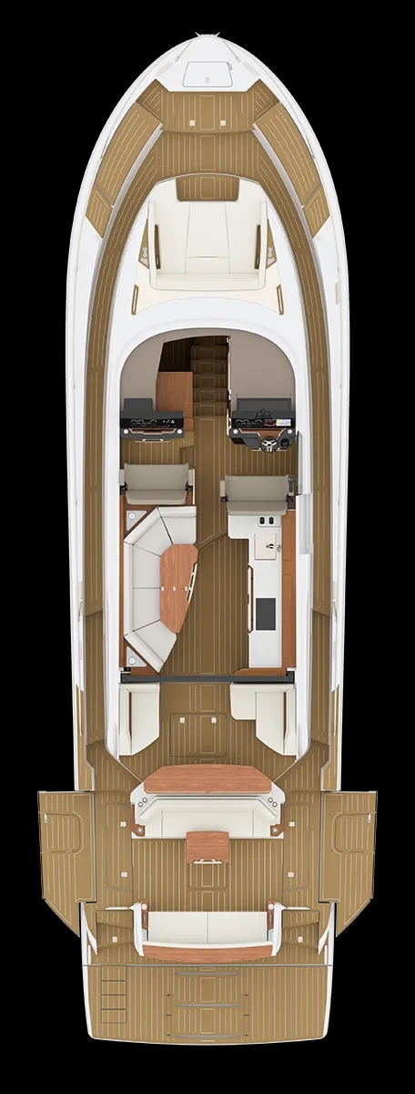 ALFRESCO BREAKFAST BAR MODULE AND AFT GLASS PATIO MODULE