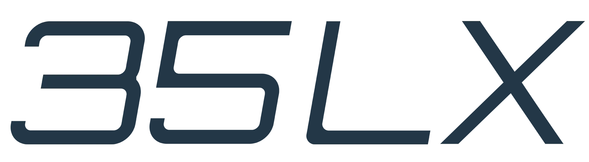 35 LX Tiara Yachts Model Designator Logo - Blue