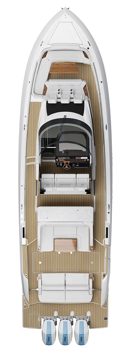 46 LS Plan View with Chaise Lounge Module - No Hardtop - Vertical