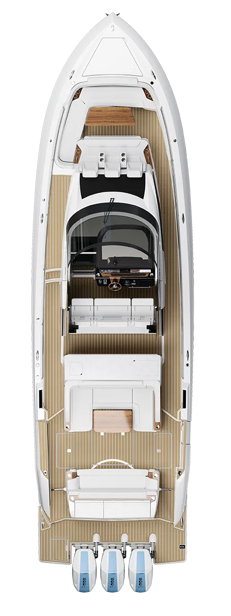 46 LS Plan View with Buffet Lounge Module - - No Hard Top Vertical