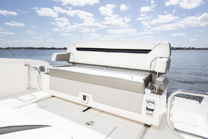 Tiara Yachts 34 LS | Aft Sliding Bench Seat
