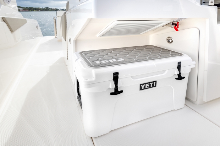 Tiara Yachts 34 LS | Tiara Yachts Yeti Cooler with Dedicated Storage Space