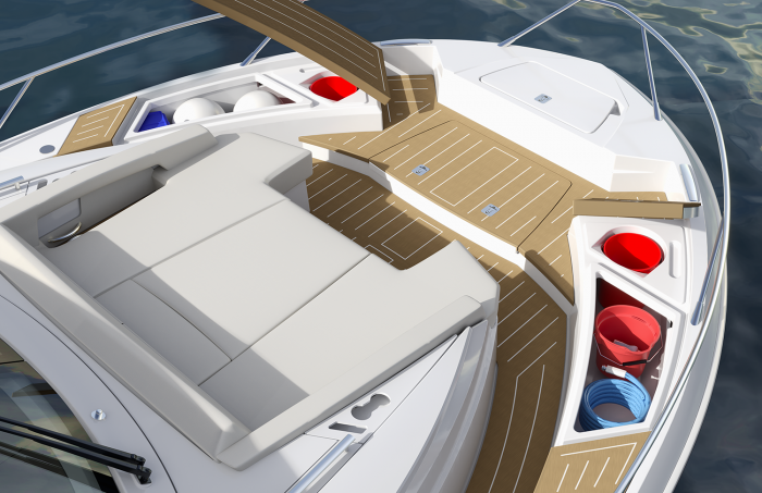 Tiara Yachts EX 54 | Bow with Integrated Storage