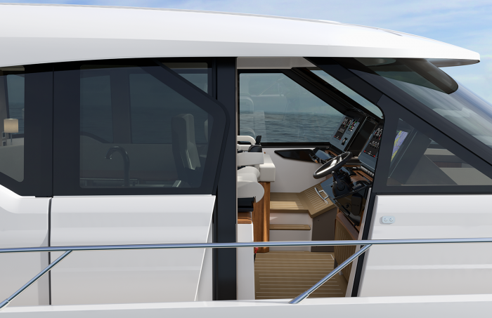 Tiara Yachts EX 54 | Electrically Actuated Pilothouse Door