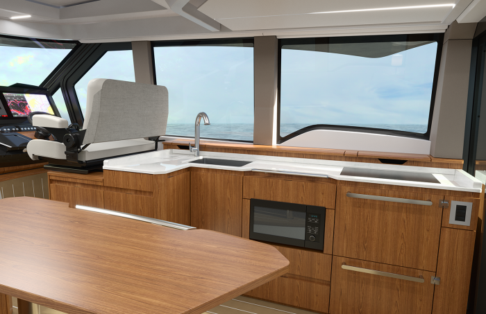 Tiara Yachts EX 54 | Starboard Galley