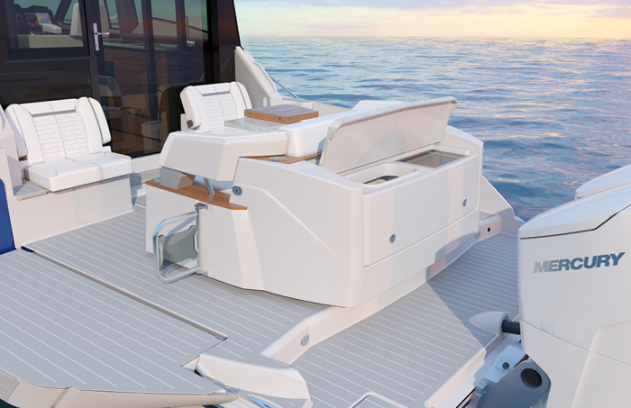 Tiara Yachts 43 LE | Integrated Storage Compartment