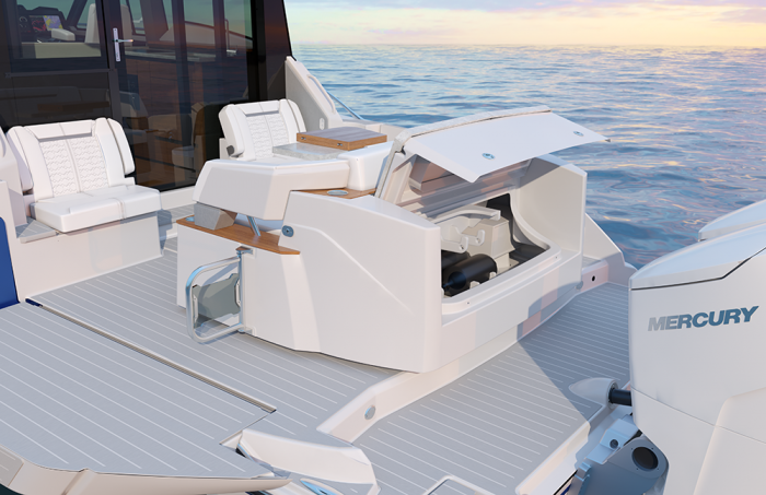 Tiara Yachts 43 LE | Integrated Storage Compartment