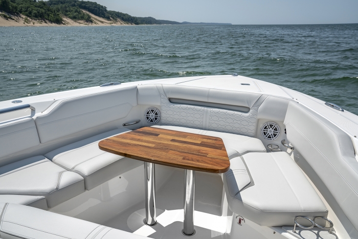 Tiara Yachts 43 LS | Signature Upholstery Package: Sea Cliff Grey