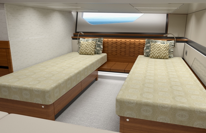 VIP Stateroom with two twin berths
