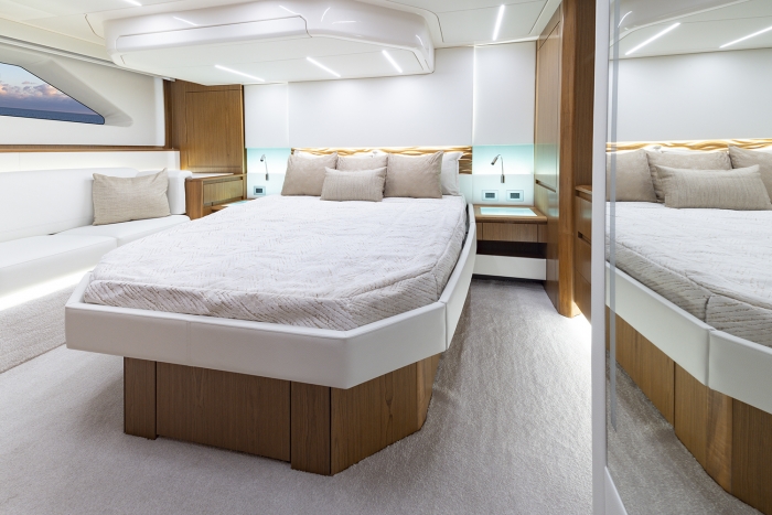 Tiara Yachts EX 60 | Owner's Stateroom Upholstery Package: Sandy Beach