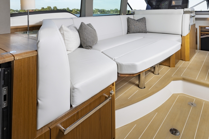 Tiara Yachts EX 54 | Salon Lounge Transforms into Berth
