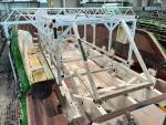 Stringer grid has been secured into the hull with adhesives